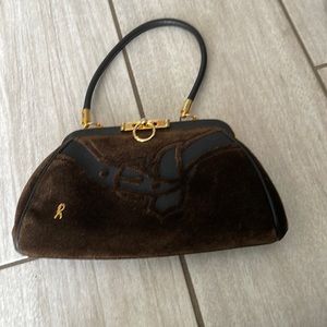 Roberta di Camerino suede bag